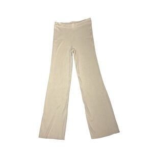 Princess Polly Beige Ribbed Wide Leg
Knit Pants‎